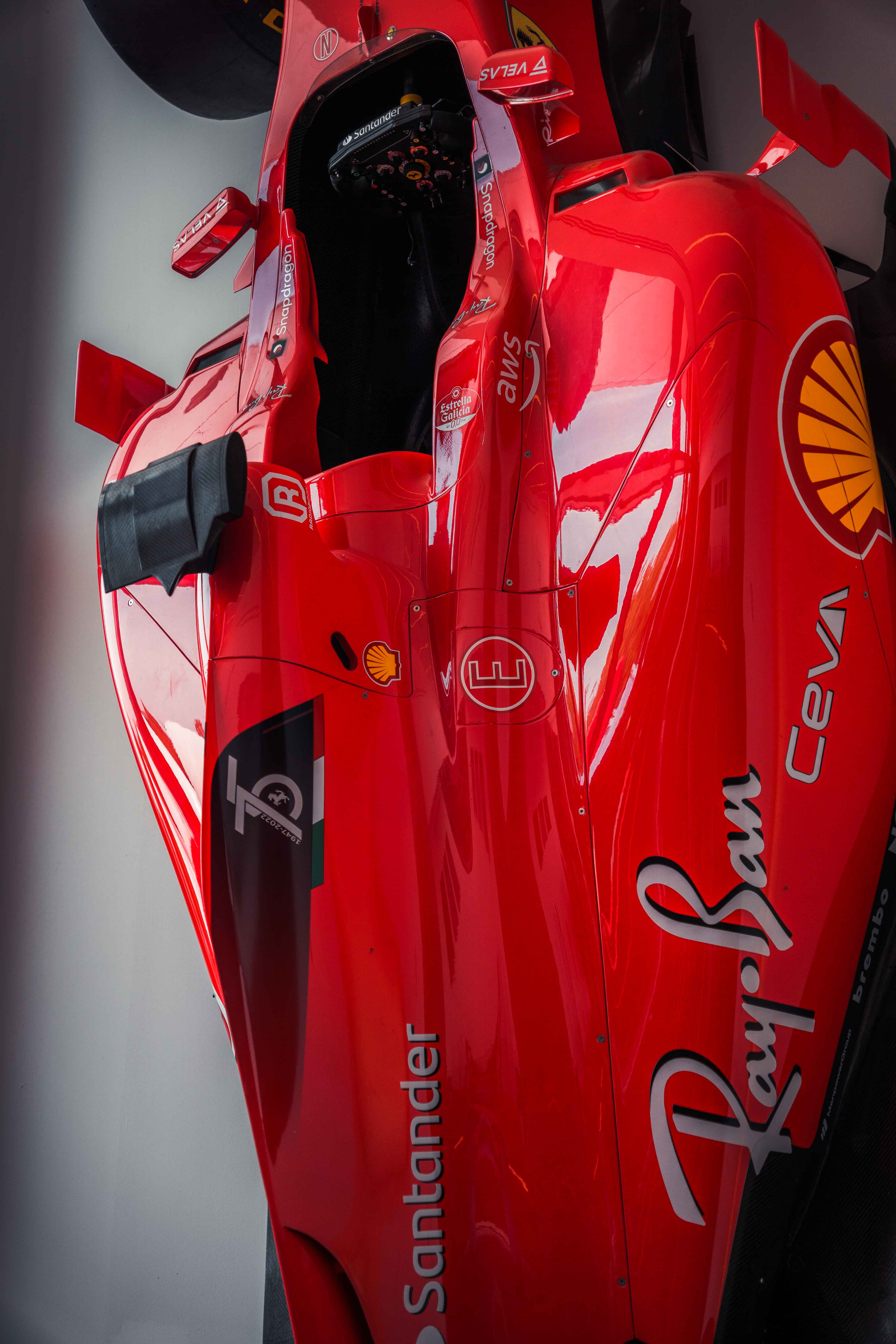 Ferrari Formula 1 car on the wall